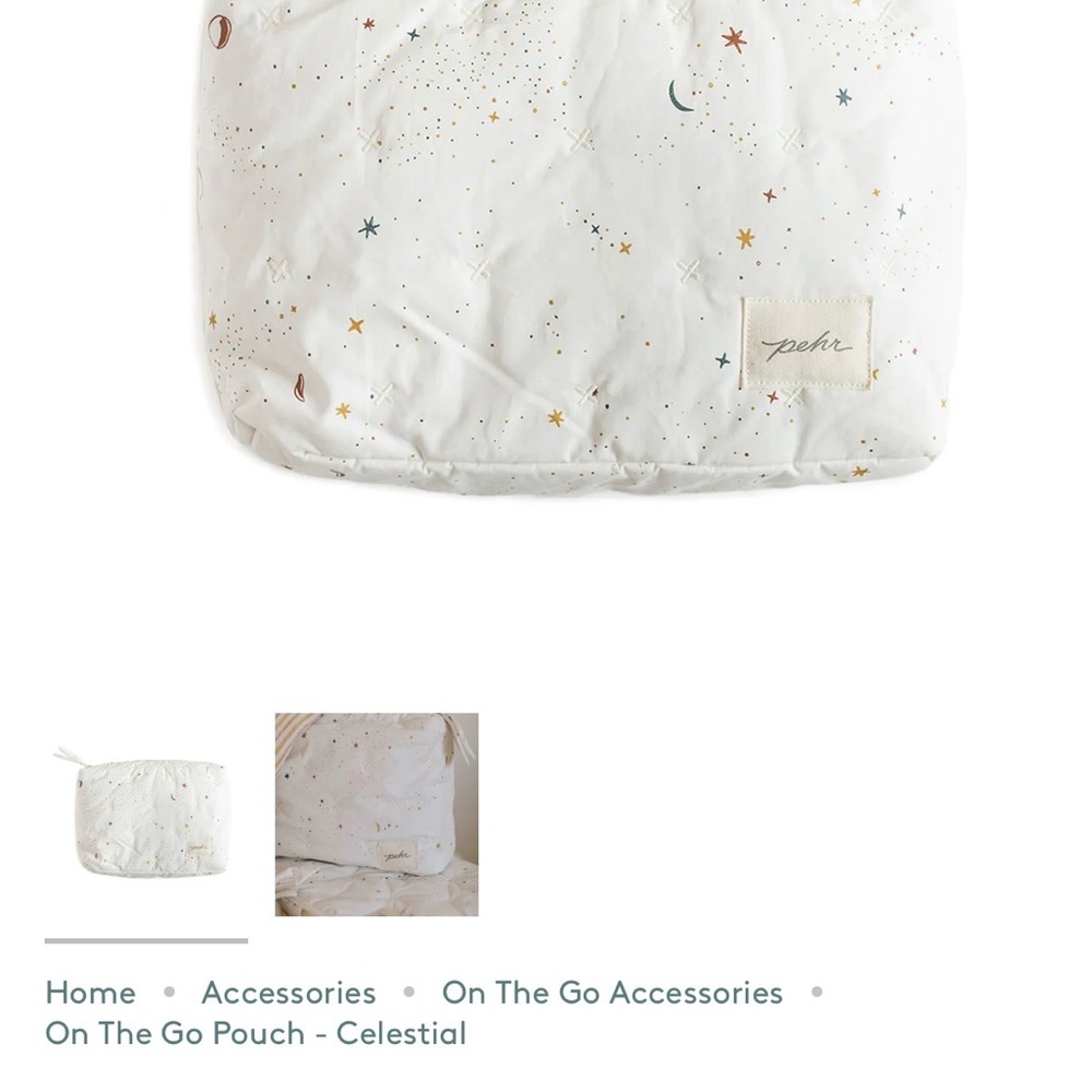 Pehr Celestial Baby Bag - White